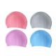 Anti Corrosion Waterproof Silicone Swim Cap Curly Hair Suitable