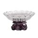 exquisite  Purple LiuLi Crystal Fruit Dish Crystal Banana Bowl UL certified