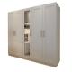 Moisture Proof Particle Board Wardrobe Cabinets with mirror For Commercial Office Building