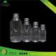 Transparent essential oil bottle