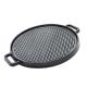 Cast Iron Flat Fry Stovetop Grill Pan Reversible Roasting Non Stick BBQ Grill Griddle Pan