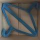 Laundry Shop 16inch 2.3mm Metal Dry Cleaner Wire Hangers In Blue Color