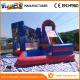 Customized Size Spiderman Inflatable Combo Jumping Castle With Slide / Pool