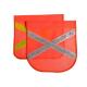Fabric Orange Mesh Safety Flags , X Shape Gold Or Silver Orange Caution Flags