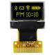 0.49 Inch 64x32 Dots Lcd PMOLED Display Mono Yellow I²C COG Small Oled Screen