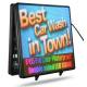Double Sides LED Window Display Signs P3 RGB High Resolution Video Wall
