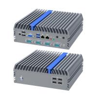 Intel I5-12500T PC Industrial Fanless Industrial PC  Box With 2 RS232 Com