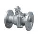Two Piece Standard Locking Handle Ball Valve Dimensions DIN3202 ISO 5211 Mounting