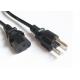 American Universal 3 Prong AC Power Cord 10A 125V for personal computer with IEC