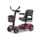Max 28km/H Electric Mobility Scooter 175*700*110cm Red Black Lead Acid Battery