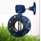 Manual Replaceable Seat EPDM/NBR Rubber Lined Double Flanged Butterfly Valve for Water