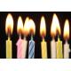Swirling Pattern Decorative Cake Candles For Anniversary / Birthday / Wedding Party