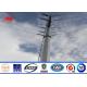 132KV hot galvanization electrical power pole for electrical line