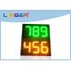 888 12inch Led Gas Price Sign , Led Petrol Station Price Signs Green Amber Color