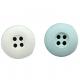 Four Hole Internal Dye Chalk Plastic Resin Buttons Matt Finished Customized Color For Clothes