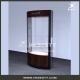 high quality solid wood veneer LED spotlights jewels display cabinet showcase