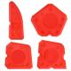 red 4pcs caulking tool kit professional silicone sealant trowel and sealant scraper for a perfect finish