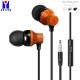 OEM Wood Wired In Ear Earphones Noise - Isolating Earbuds With Mic Volume Control