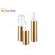 Recycle Airless Pump Bottle 30ml 50ml 80ml Containers In Gold Color Sr2109