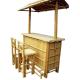 Indoor Outdoor Tropical Cabana Party Bamboo Tiki Bars With Counter Bamboo Chair