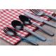 6 PS Disposable Plastic Forks Spoons Knives Western Cultery Sets in Restaurants and Kitchens 48 pcs pink plastic cutler