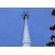 Silver Monopole Single Pole Tower 20m - 180m Height ASTM A36 / ASTM A572