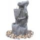 Faux Stakes & Jars Outdoor Tiered Water Fountains For Garden / Aquaria