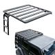 Customized Logo Accepted Silver Black Aluminum Roof Rack for Jeep Wrangler JK 2 Door