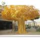 UVG GRE08 Golden artificial big trees with fake banyan leaves for home garden landscaping