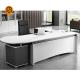 Artificial Stone Office Boss Table No Bubbles With Seamless Joint