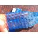 Blue Red Yellow Protective Netting Sleeve / Plastic Tubular Mesh Sleeves