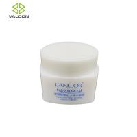 White Cosmetic Cream Jar , PE Plastic Empty Lotion Jars Custom Cute Shape
