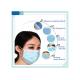 17*9.5cm Disposable Face Mask 3 Ply Non Woven For Anti Covid-19 / Dust