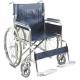 Economic Friendly Essential Folding Steel Wheelchair WithSolid Castor Solid Rear Wheel