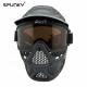 Durable Paintball Tactical Full Face Mask With Double Lens Goggles