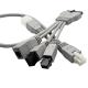 Grey Color Overmolding Cable Assemblies 4.20mm Pitch To 3.0mm Pitch
