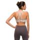 Removable Padded Womens Sports Bra Naked Feel Gathered Without Steel Ring