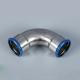 304 Stainless Steel 90 Degree Elbow , 1.6MPa DN15 SS Press Fittings