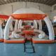 Water Play Equipment Inflatable Floating Island With Tent PVC Dock Platform Floating Tent