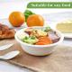 Salad Compostable Biodegradable Soup Bowls With Lids Bagasse Fiber 16oz Disposable Bowls