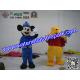 Plush Advertising Mascot Costume , Mickey And Winnie Mascot