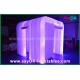Advertising Hanging Inflatable Colorful Cube Decoration With Led Lighting