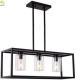 Iron pendant light Home Art Baking Paint Black LED Nordic Pendant Light