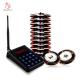 Hot sale easy operation wireless coaster pager system 1 transmitter with 10 wireless small buzzer