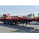 Container Flatbed Semi Trailer Truck 3 Axle 20FT 40FT 60FT 50FT