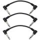 Audio Link Cable , Right Angle 1/4 TS To Right Angled 1/4 TS Pedal Board Cables