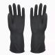 Black Industrial Chemical Resistant Latex Gloves 30cm Long