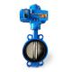 Wafer Flanged Electric Butterfly Valve Auto Sealed For Control Water Flow