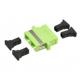 Fiber Optic Cable Adapter Ceramic FTTX LAN RoHS SC Duplex Lime Green OM5 Adapter