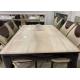 Practical Oak Dinette Set Nordic Style With Simple Backrest Wooden Chairs